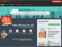 Tablet Screenshot of jogjalib.com